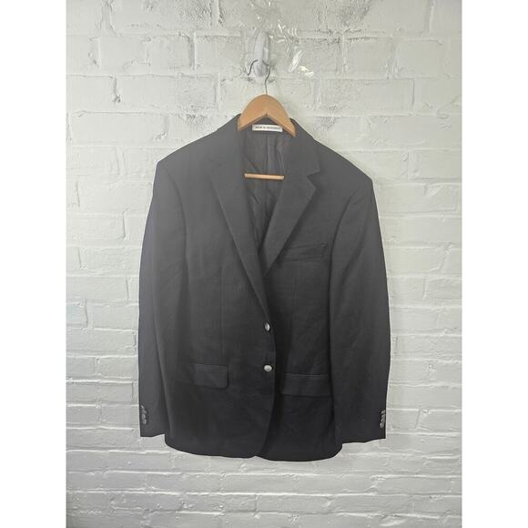 Joseph Abboud Men's 2 Button Blazer Jacket Long Sleeve Black Size Medium - Picture 1 of 5